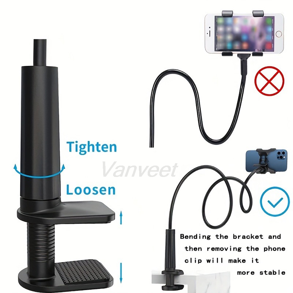 Mobile Hanger Arm - 360° Mobile Phone Holder Stand Clip