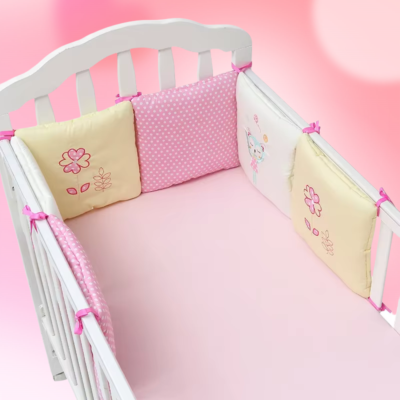Baby Nursery Glider - 6Pcs/Set Baby Bed Protector Crib Bumper