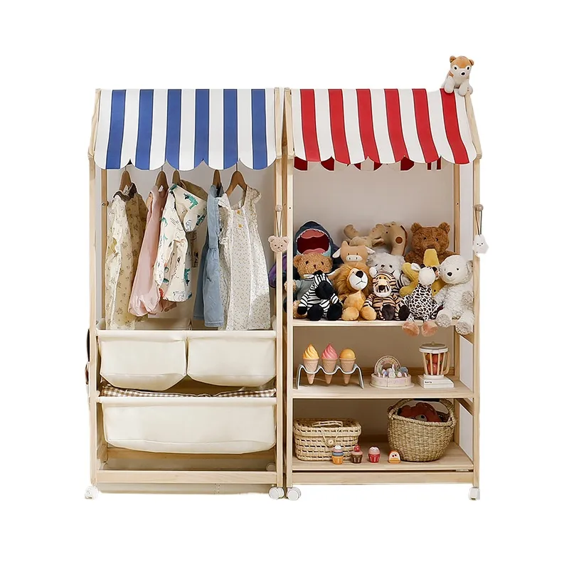 Baby Bookshelf Small - Solid Wood Kids Bookshelf Toy Storage