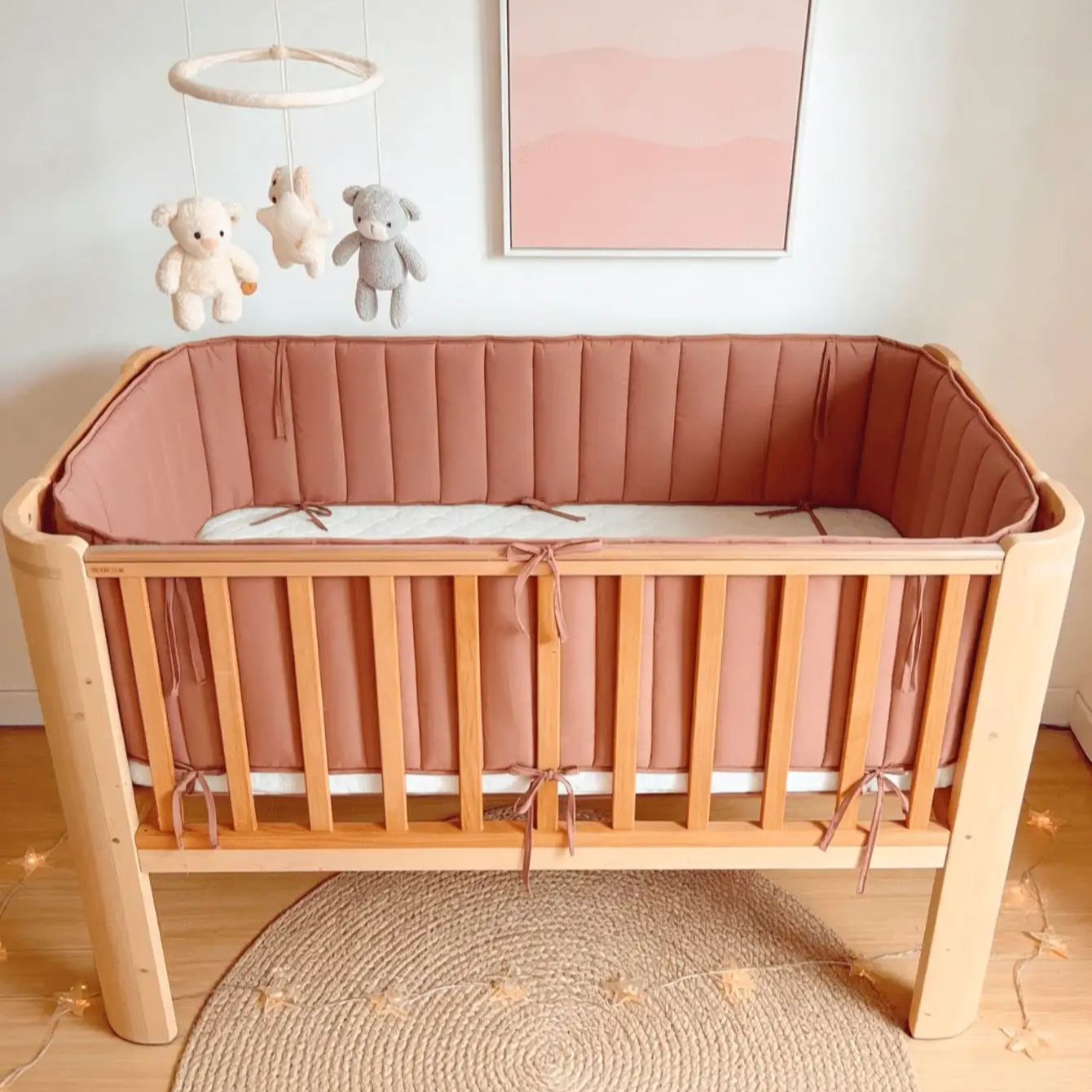 Baby Nursery Glider - Bumpers In The Crib Baby Bed