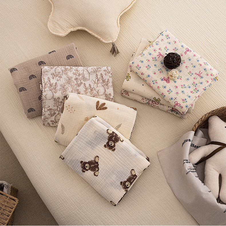 Baby Nursery Quilts - Baby Summer Swaddle Blanket Newborn Floral