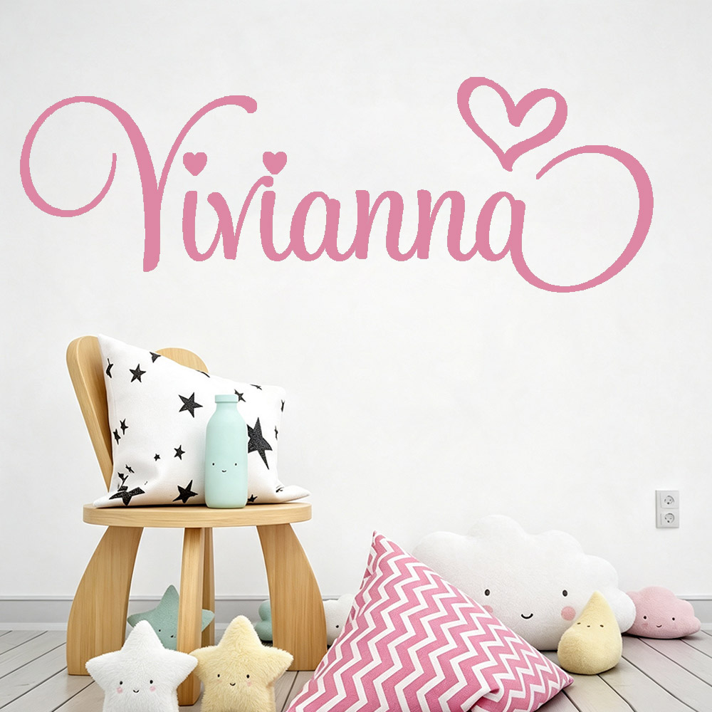 Baby Nursery Decor Girl - Wall Stickers for Kids Rooms Personalised