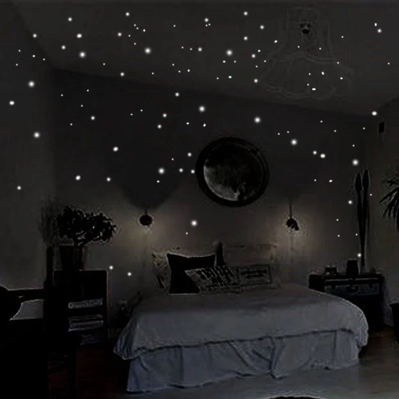 Baby Nursery Vinyl - 407pcs Luminous Wall Stickers Wall Decor