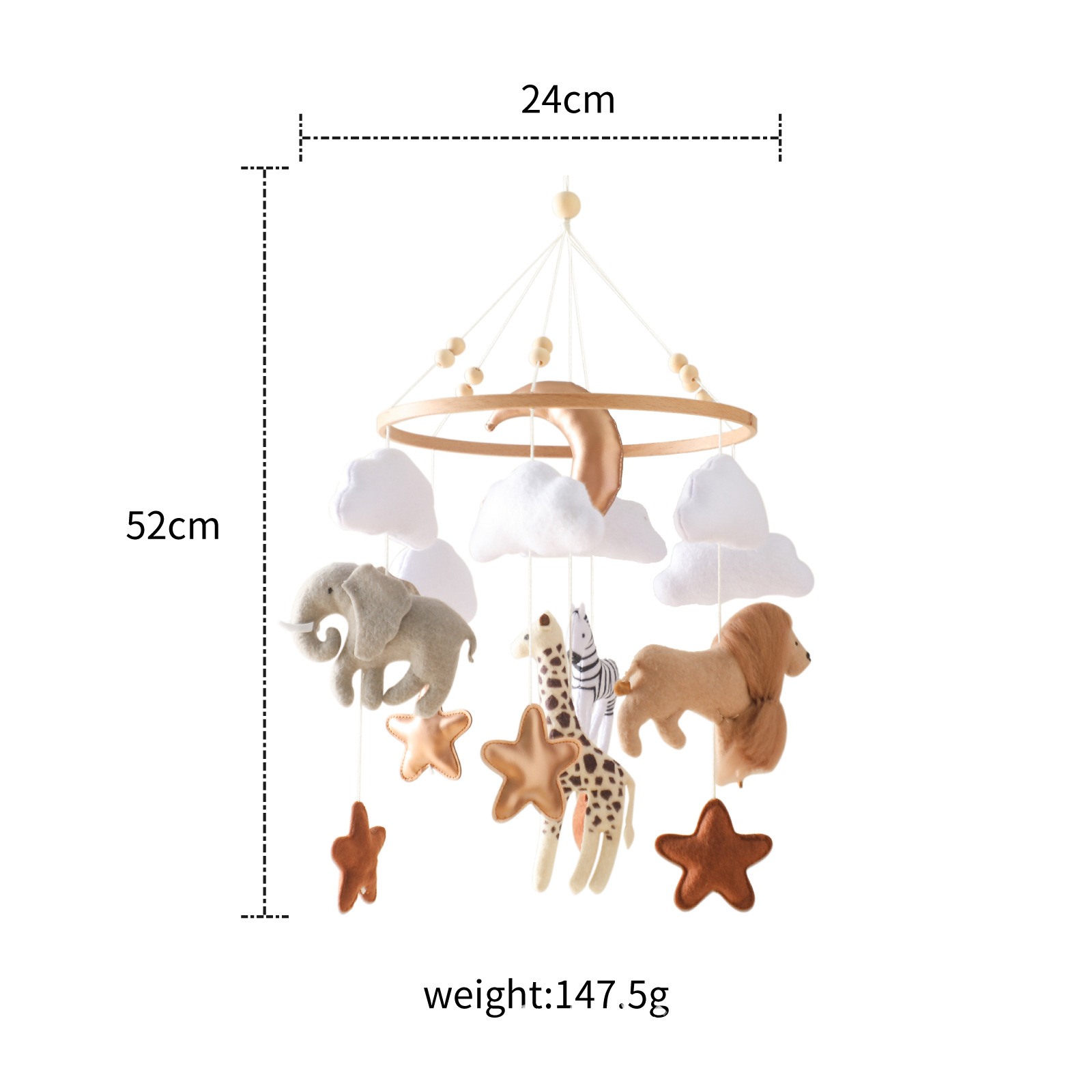 Animals Baby Nursery - Hot Sale Nordic Handmade Felt Jungle