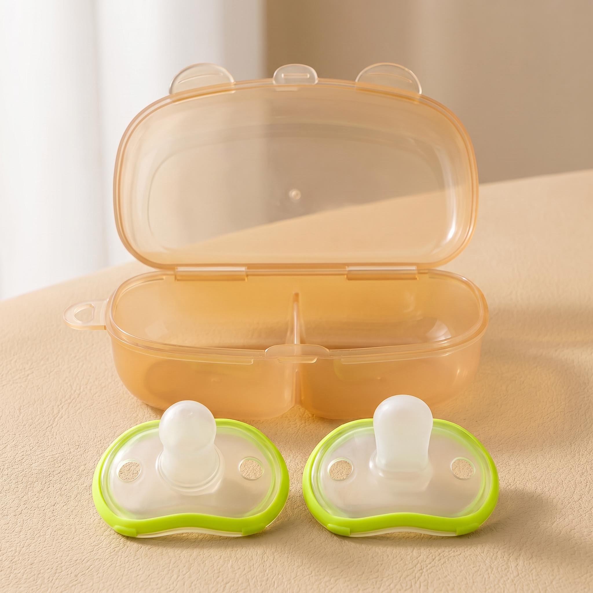 2pcs/Box Silicone Baby Pacifie - Pacifier Sterilizer Case review and price