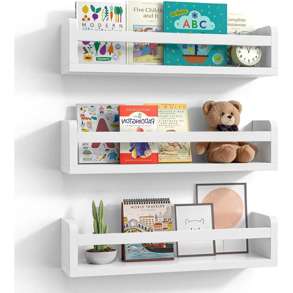 White Wooden Baby and Kids Boo - Baby Nursery Bookshelf review and price