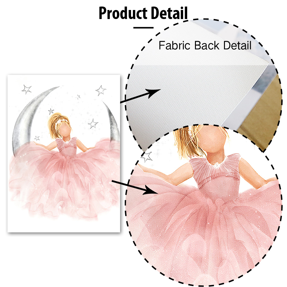 Pink Angel Girl Sun Moon Cloud - Baby Nursery Decor Girl review and price