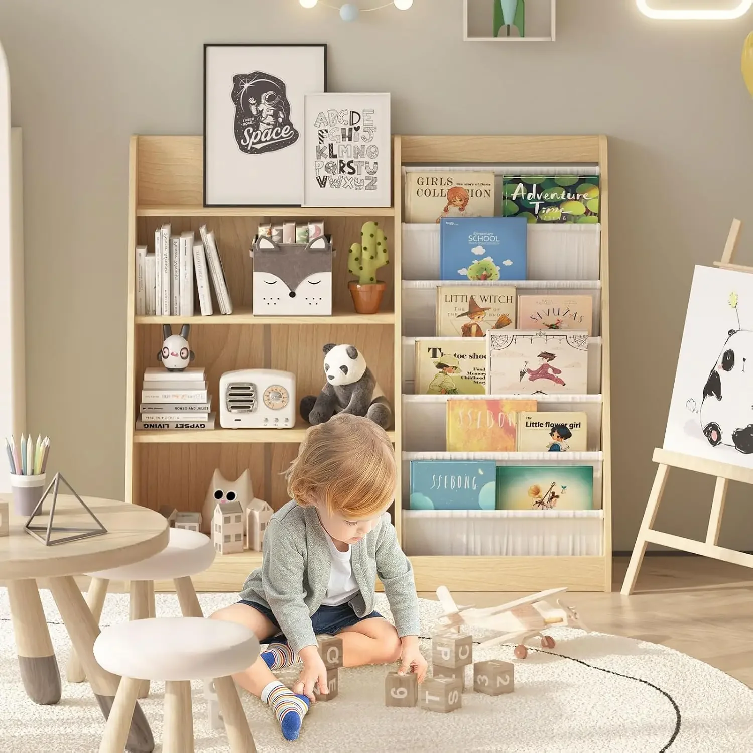 4 Tier Kids Bookshelf Baby Tod - Baby Nursery Bookshelf review and price