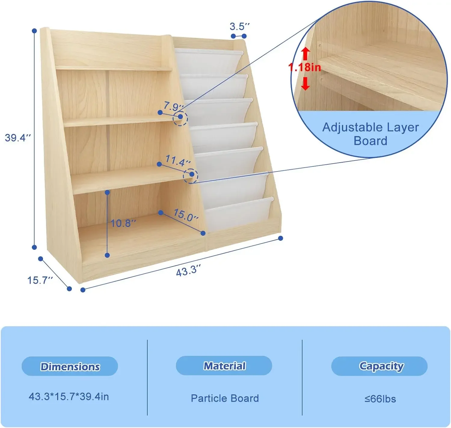 4 Tier Kids Bookshelf Baby Tod - Baby Nursery Bookshelf review and price