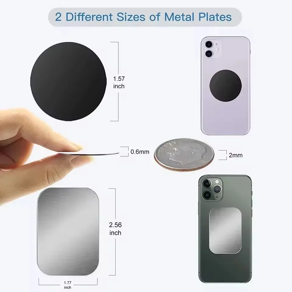 5/10pcs Magnetic Metal Plate D - Mobile Hanger Arm review and price