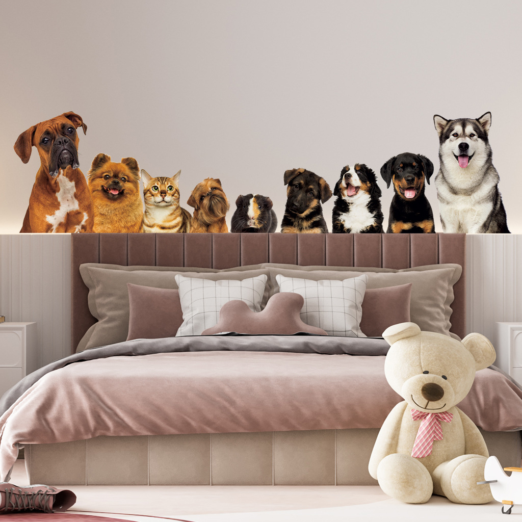 C30# 9 Cute Cats And Dogs Wall - Baby Nursery Vinyl review and price
