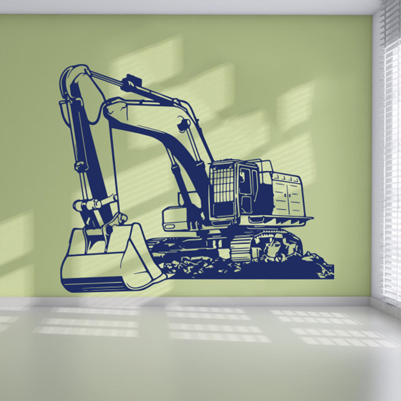 Large Heavy Equipmen Excavator - Baby Nursery Vinyl review and price