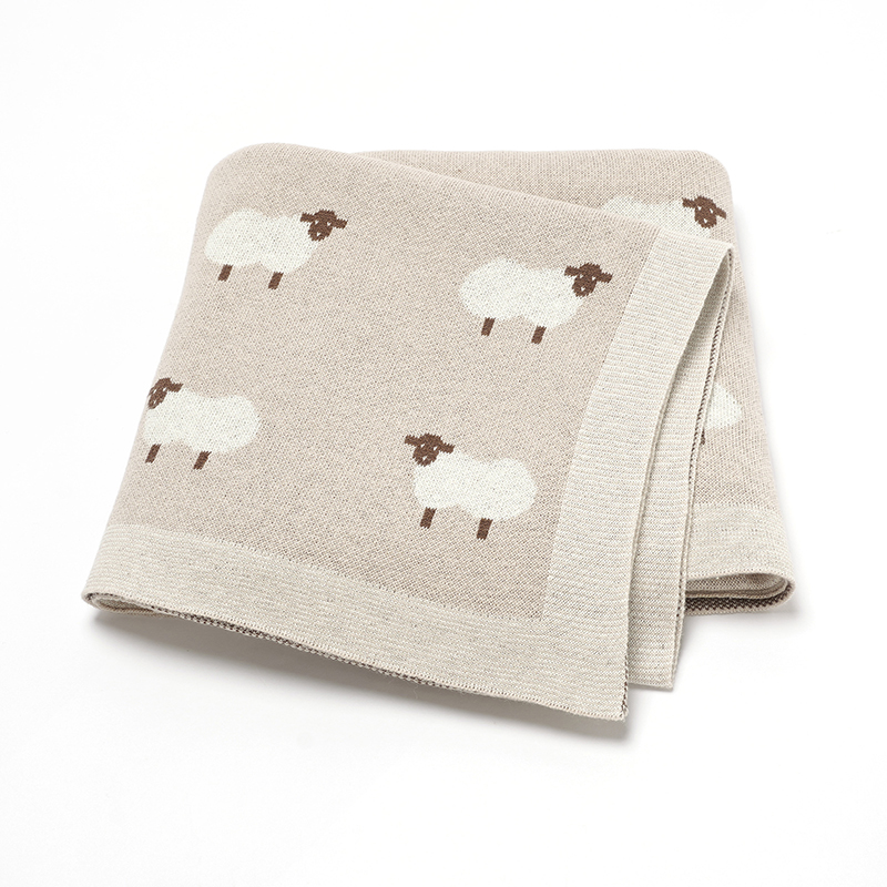 Cute Sheep Print Muslin Newbor - Swaddle Blanket Muslin review and price