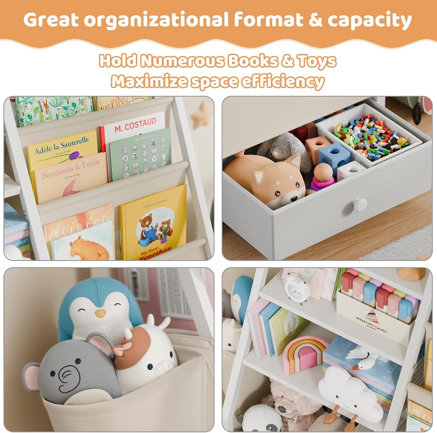 Kids Bookshelf and Toy Storage - Baby Nursery Bookshelf review and price