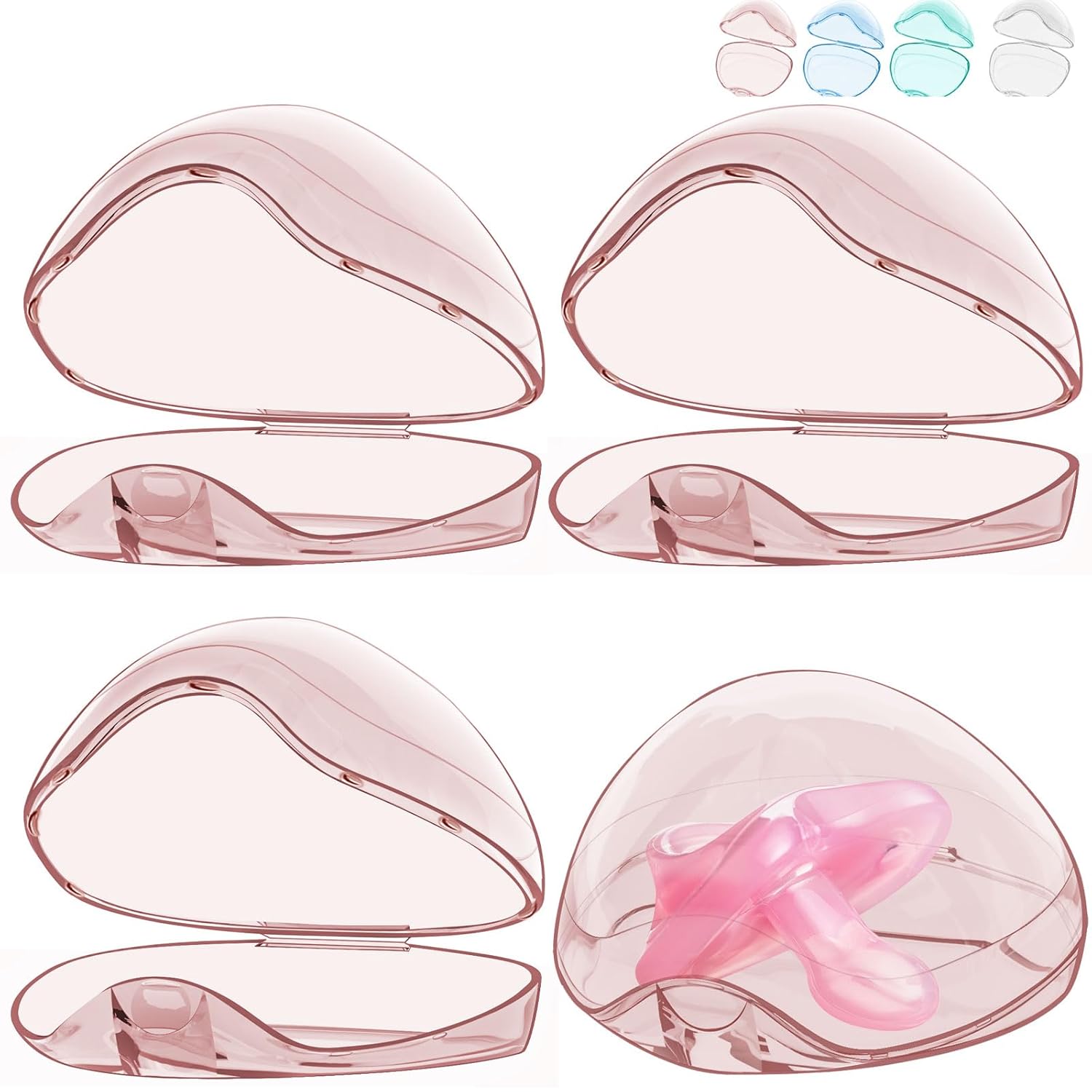 Pacifier Holder - 2/4 Pcs Trav - Pacifier Sterilizer Case review and price