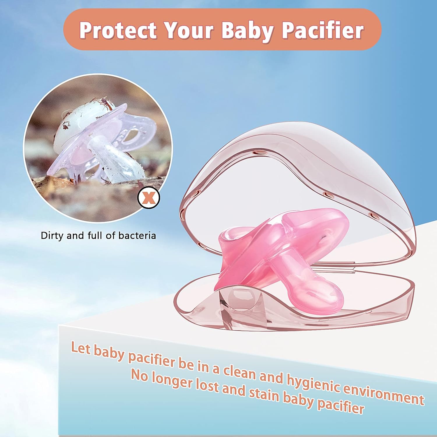 Pacifier Holder - 2/4 Pcs Trav - Pacifier Sterilizer Case review and price