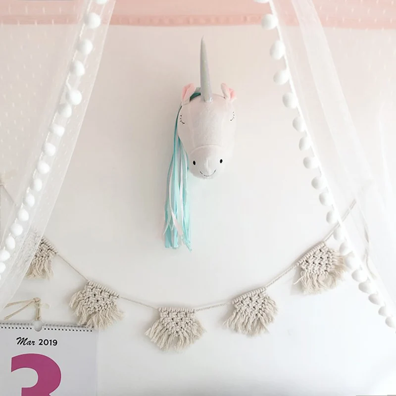 Unicorn Plush Animal Head Wall - Baby Nursery Decor Girl review and price