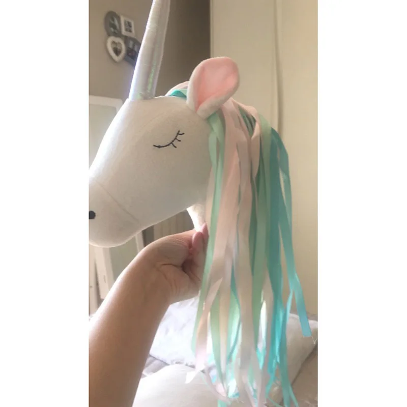 Unicorn Plush Animal Head Wall - Baby Nursery Decor Girl review and price