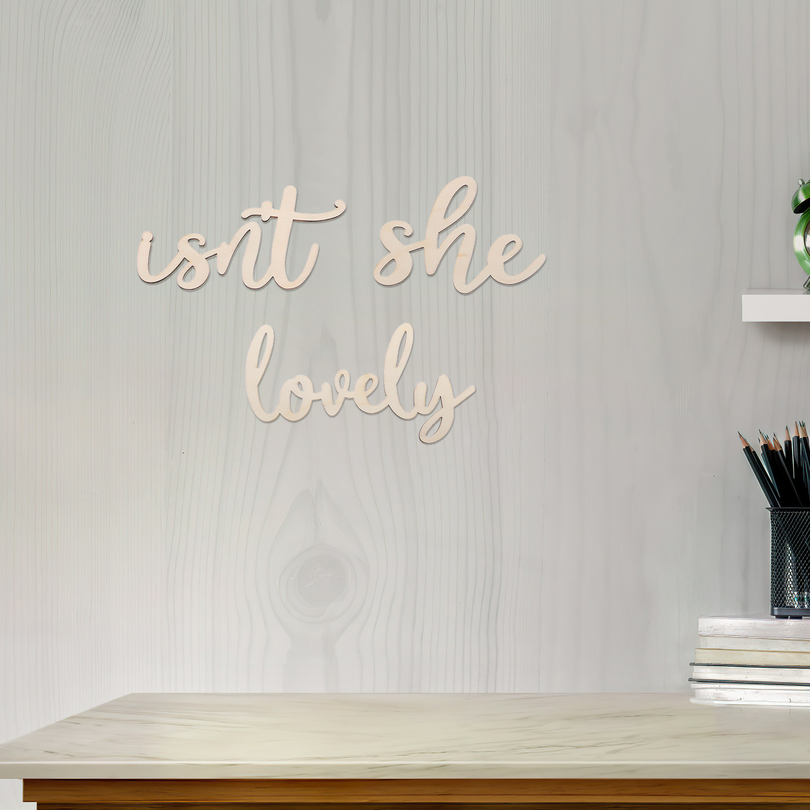 Wood Sign Wooden Wall Sticker  - Baby Nursery Decor Girl review and price
