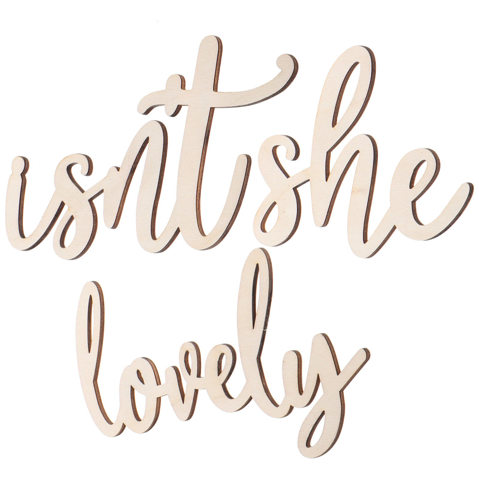 Wood Sign Wooden Wall Sticker  - Baby Nursery Decor Girl review and price