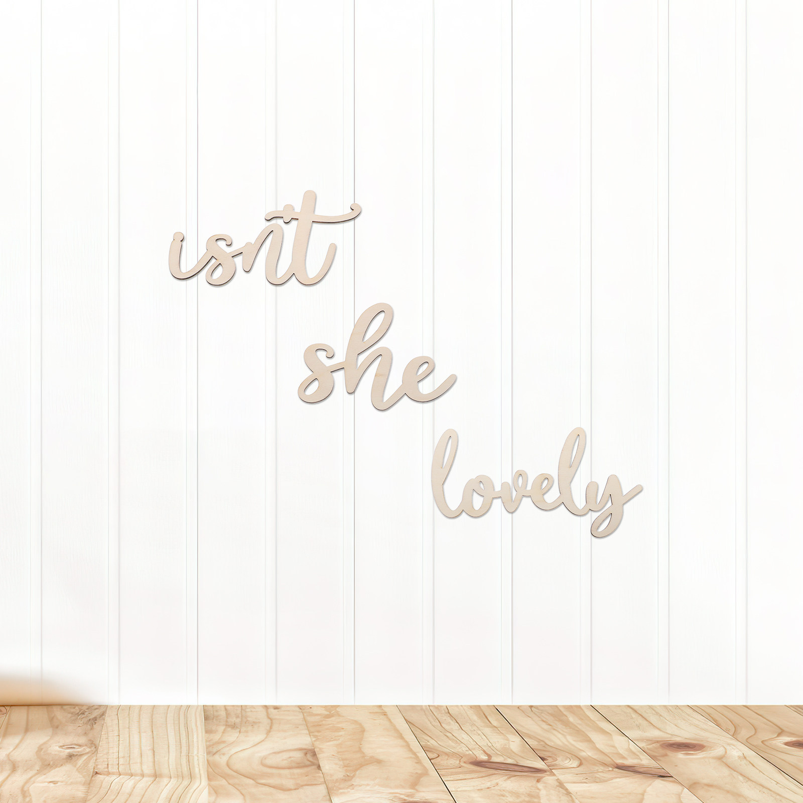 Wood Sign Wooden Wall Sticker  - Baby Nursery Decor Girl review and price