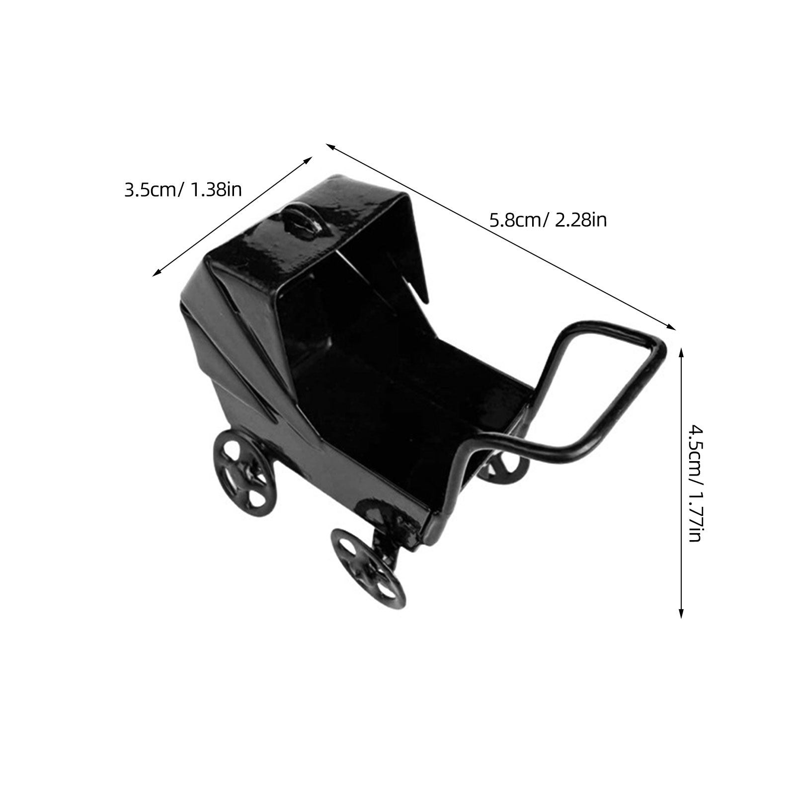 Miniature Iron Stroller Retro  - Baby Nursery Bookshelf review and price