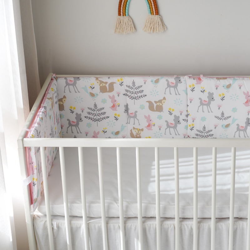 Pink Cotton Crib Bumper Soft A - Baby Nursery Glider review and price