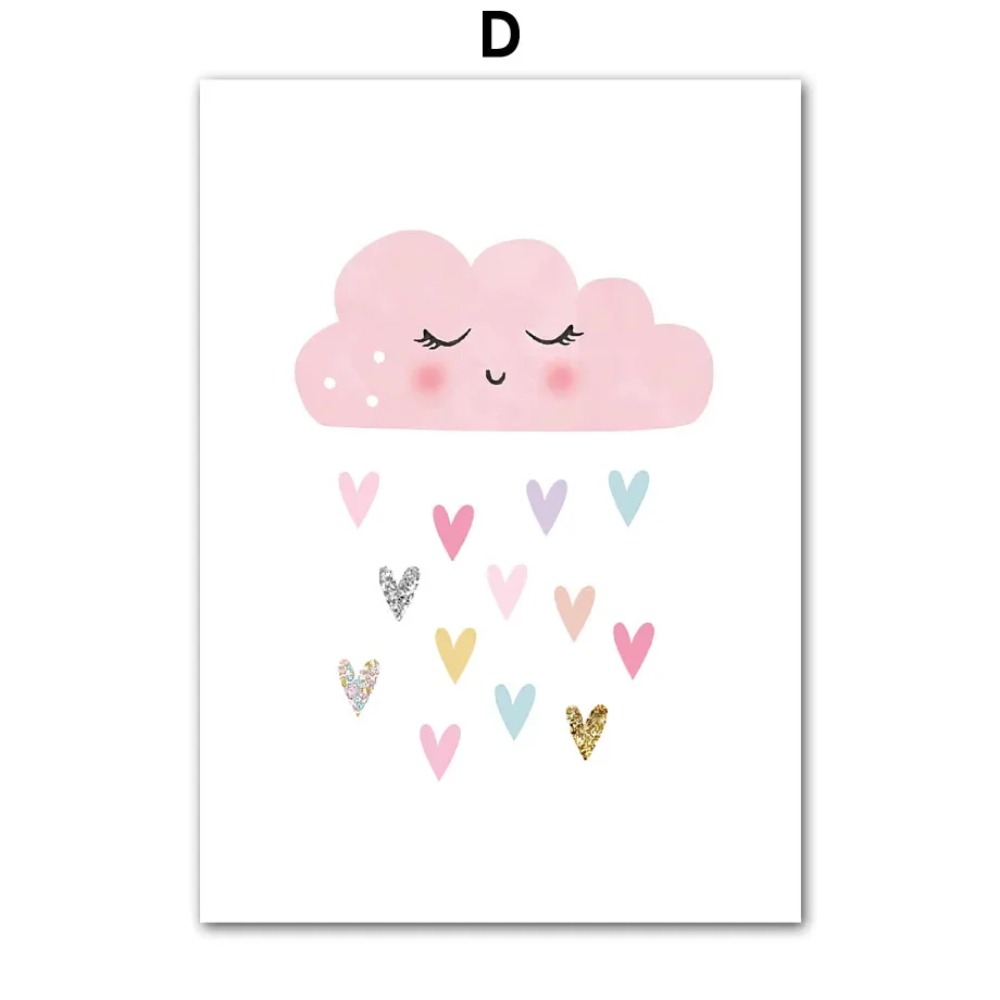 Pink Unicorn Rabbit Rainbow Cl - Baby Nursery Decor Girl review and price