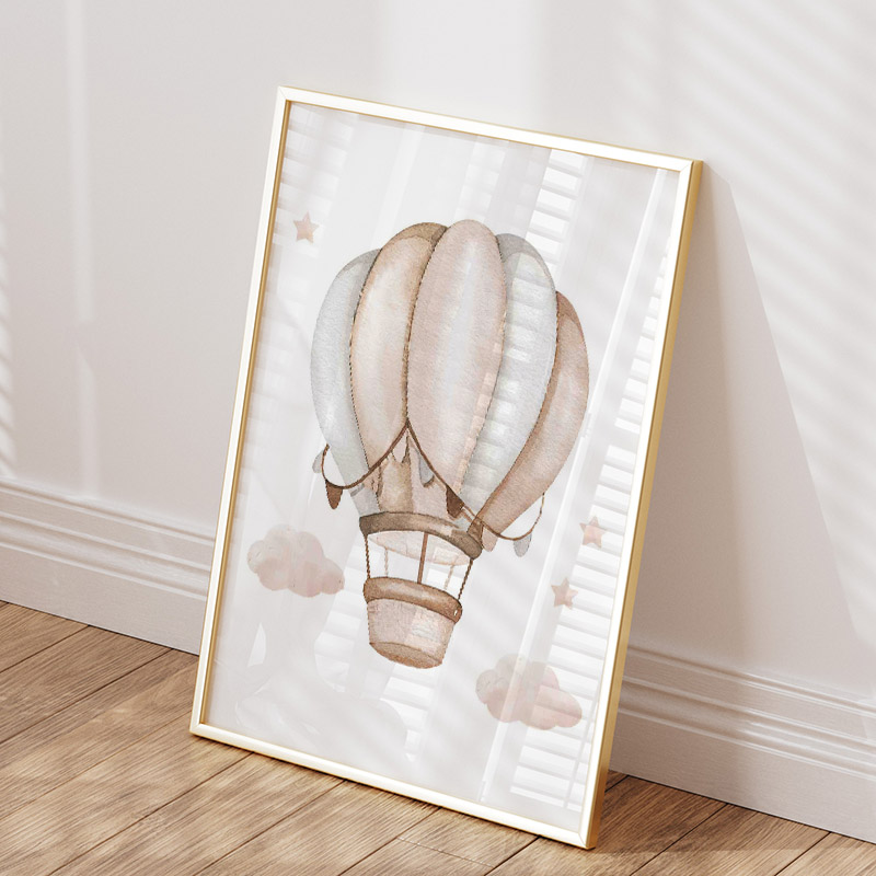 Cute Elephant Hot Balloon Moon - Baby Nursery Prints review and price
