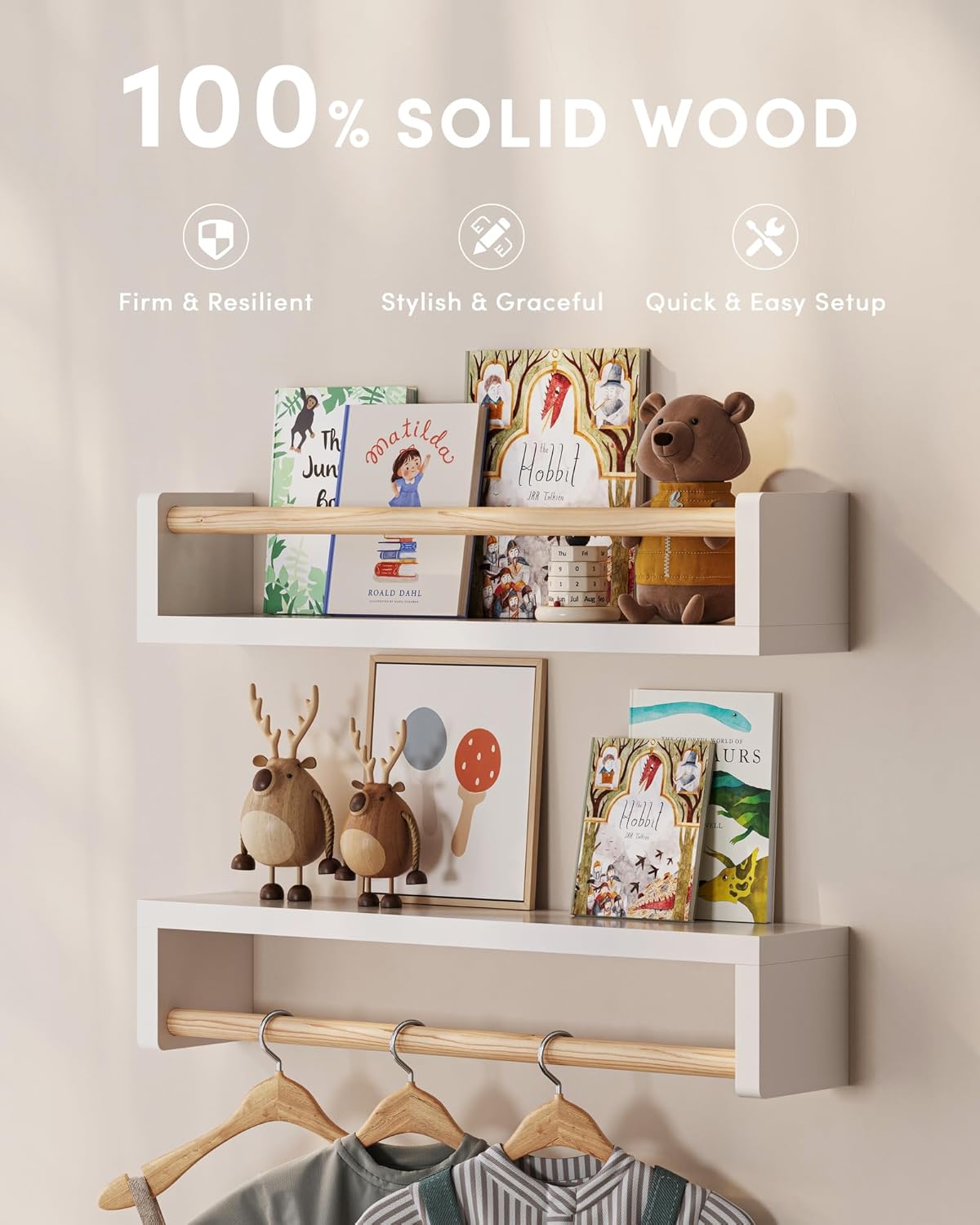 Set of 3 floating nursery book - Baby Nursery Bookshelf review and price