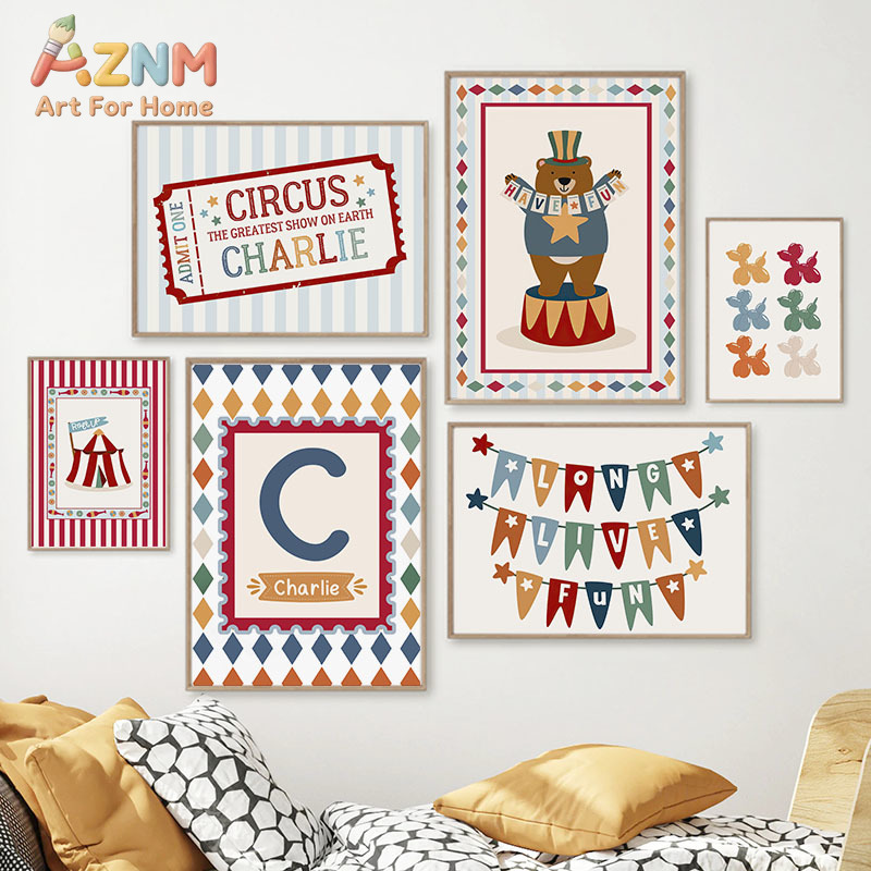 Circus Bear Magician Dog Quote - Baby Nursery Prints review and price