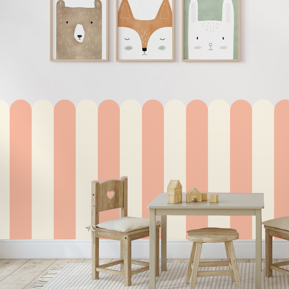 Multicolor Vertical Striped Ar - Baby Nursery Vinyl review and price